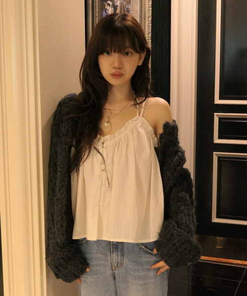 Levi Frill Bustier_Cream