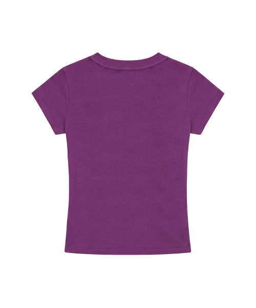 Luv Chain Glitter Tee_Purple