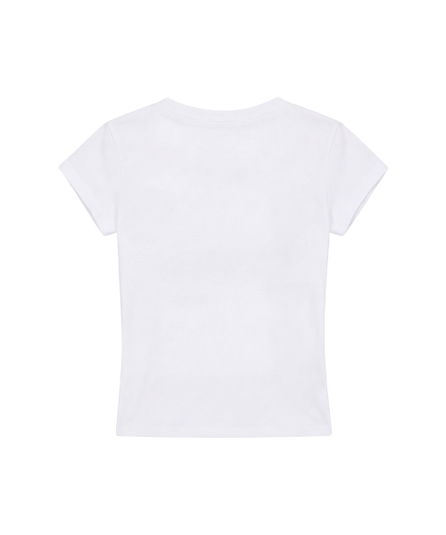 Dirty Star Sleeve Tee_White