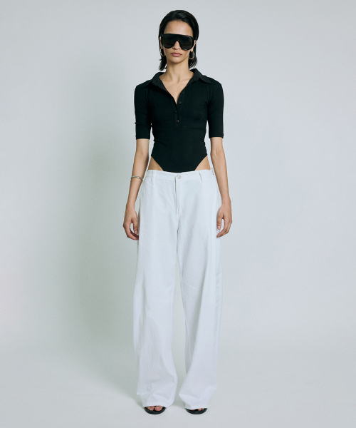 Adjust Tab Tuck Pants (3COLOR)
