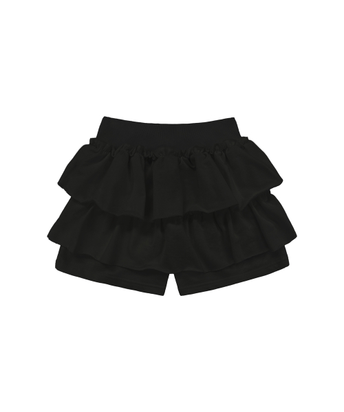 Ruffle Pop Mini Skirt_Black