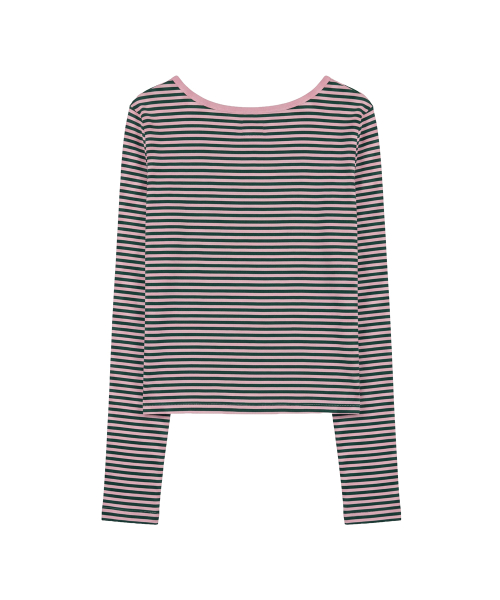 Sugar Stripe Cardigan_Green-Purple