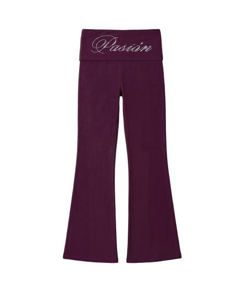Slim Crystal Glam Pants_Purple