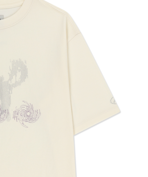 MATIN PACE SPRINT GRAFFITI TOP IN IVORY