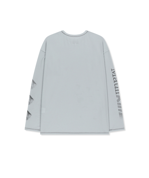 MATIN PACE GRAFFITI COVERED TOP IN GREY