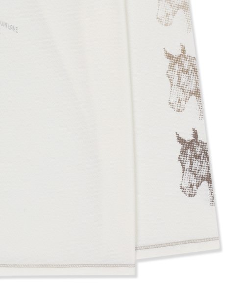 MATIN PACE GRAFFITI COVERED TOP IN IVORY