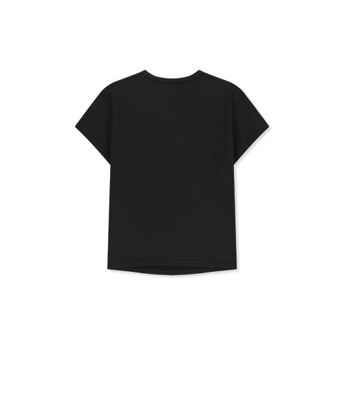 MATIN PACE REFLECTIVE LOGO SLIM TOP IN BLACK