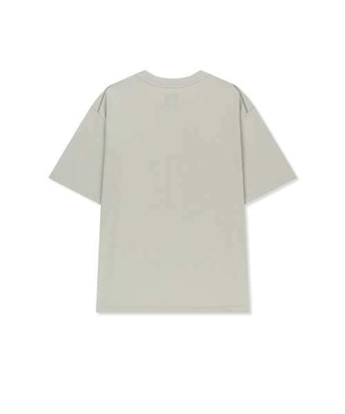 MATIN PACE VORTEX GRAFFITI TOP IN LIGHT GREY