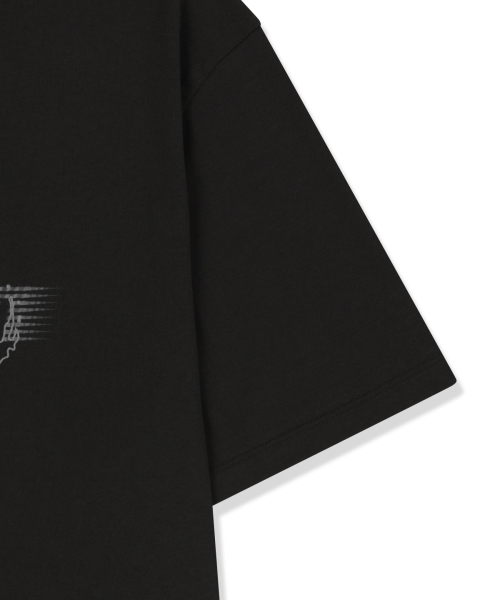 MATIN PACE VORTEX GRAFFITI TOP IN BLACK