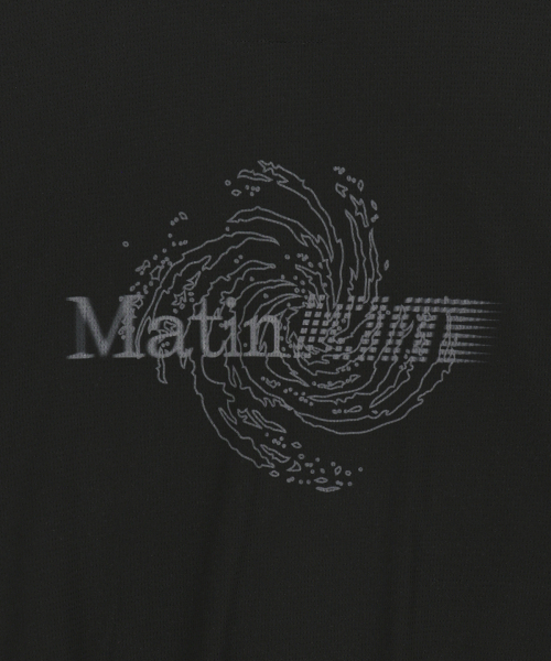 MATIN PACE VORTEX GRAFFITI ZIP UP IN BLACK