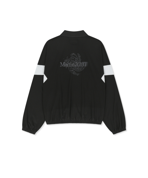 MATIN PACE VORTEX GRAFFITI ZIP UP IN BLACK