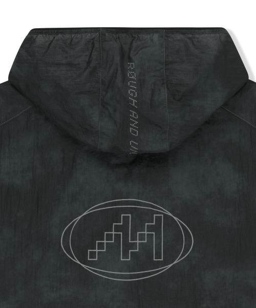 MATIN PACE REFLECTIVE LOGO WINDBREAKER IN BLACK