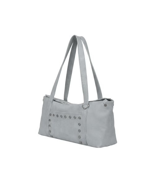 Flat Stud Shoulder Bag_Blue