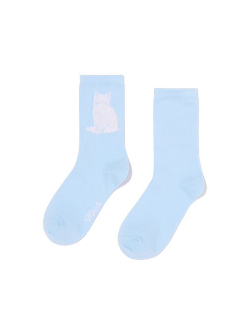 CAT SOCKS 3 PACK [BLACK/WHITE]