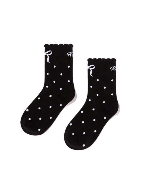 CAT SOCKS 3 PACK [BLACK/WHITE]