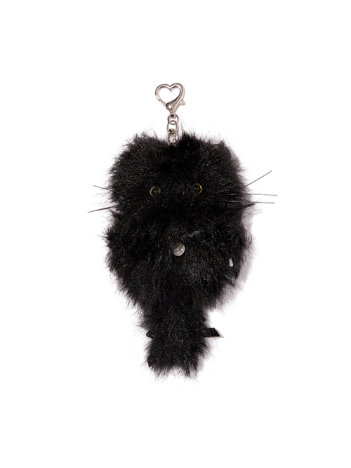CITY CAT KEYRING [BLACK]