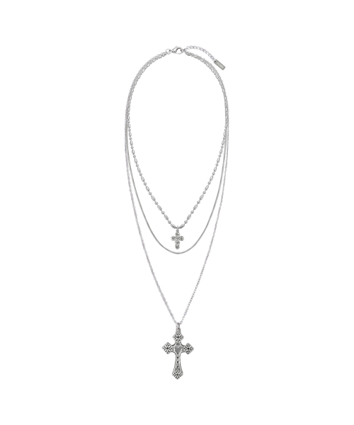 Saint Cross Necklace_Silver