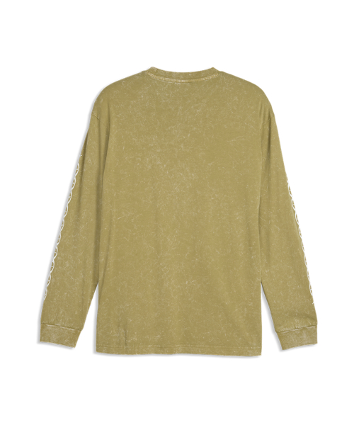 RUN CULTURE COLLECTIVE Relaxed Washed Graphic Long Sleeve - Chai Latte / 639098-89