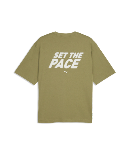 RUN CULTURE COLLECTIVE Boxy Graphic Tee - Chai Latte / 639095-89