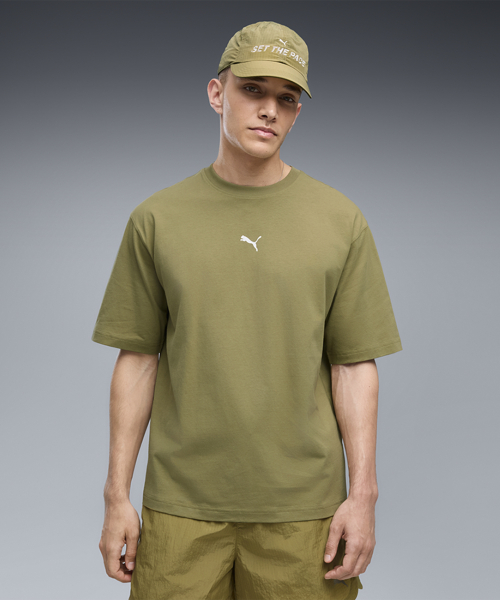 RUN CULTURE COLLECTIVE Boxy Graphic Tee - Chai Latte / 639095-89