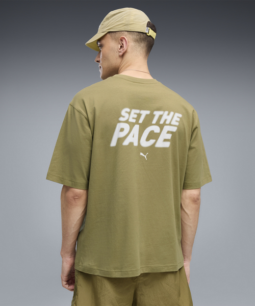 RUN CULTURE COLLECTIVE Boxy Graphic Tee - Chai Latte / 639095-89