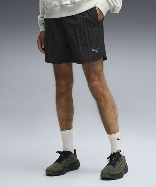 RUN CULTURE COLLECTIVE T7 Relaxed Woven Short 5 - PUMA Black / 639074-01