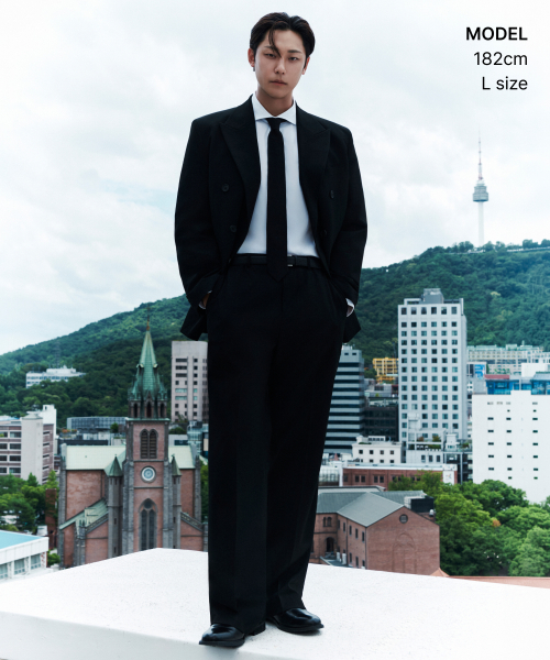 오버사이즈 더블 브레스티드 블레이저