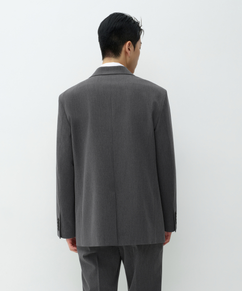 오버사이즈 더블 브레스티드 블레이저