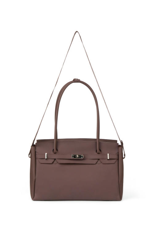 JELLY TWO-WAY BIG BAG IN BROWN
