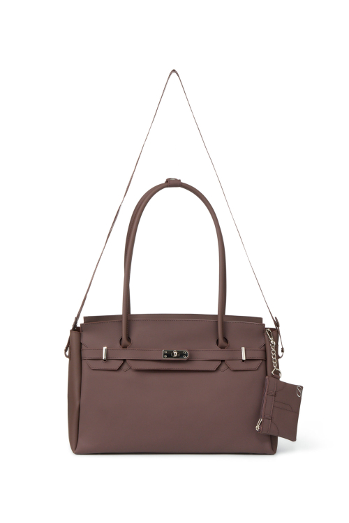 JELLY TWO-WAY BIG BAG IN BROWN