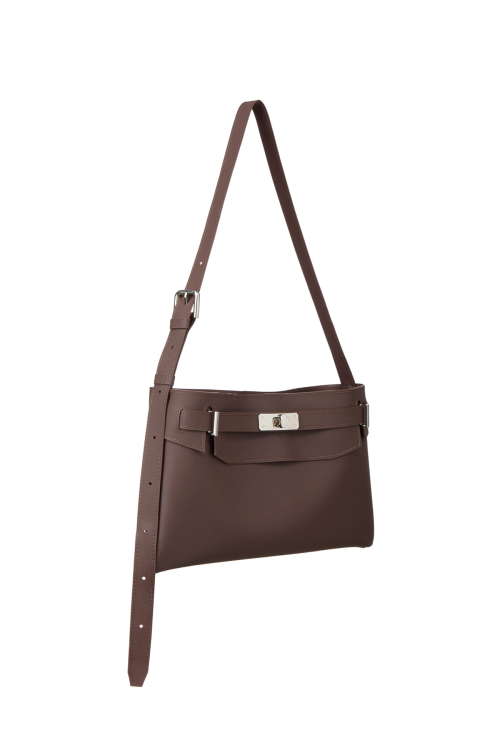 JELLY TWO-WAY MIDDLE BAG IN BROWN