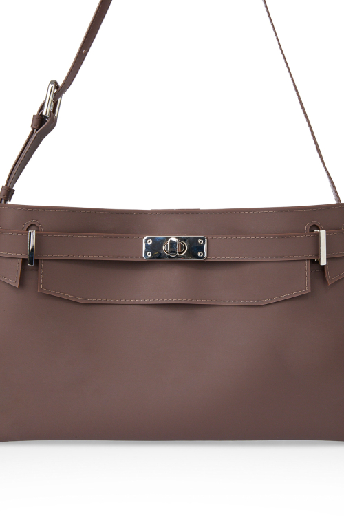 JELLY TWO-WAY MIDDLE BAG IN BROWN