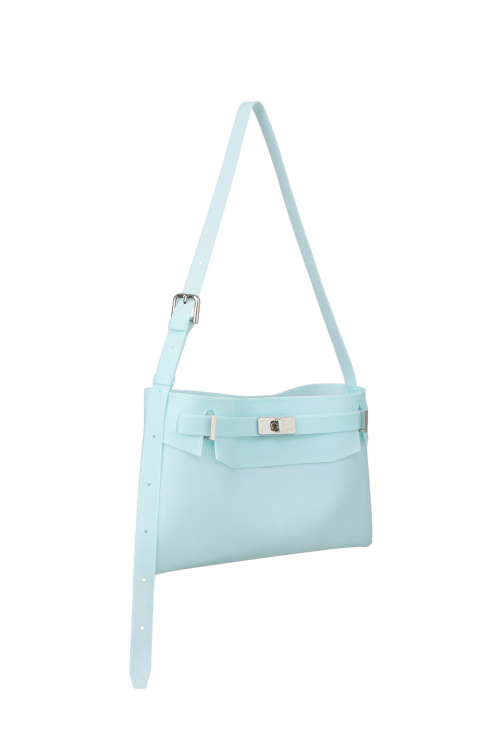 JELLY TWO-WAY MIDDLE BAG IN ICE BLUE