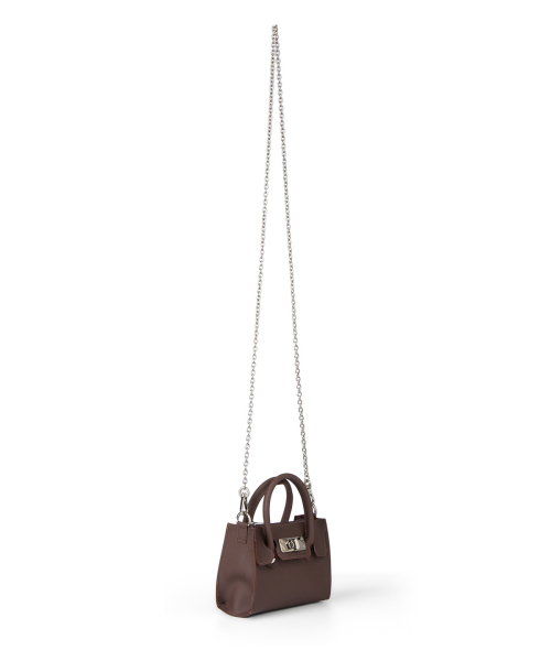 JELLY CHAIN MINI BAG IN BROWN