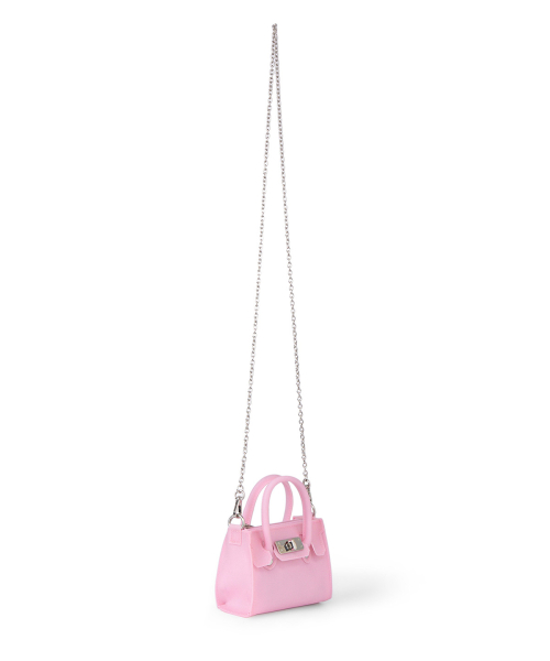JELLY CHAIN MINI BAG IN PINK