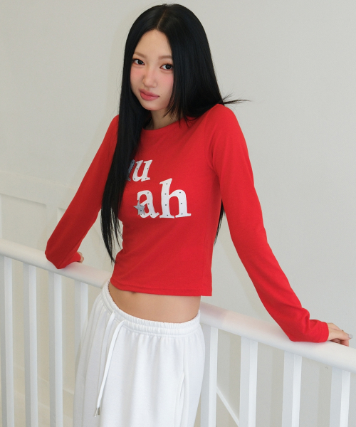 DOT STAR PATCH LONG SLEEVE [RED]