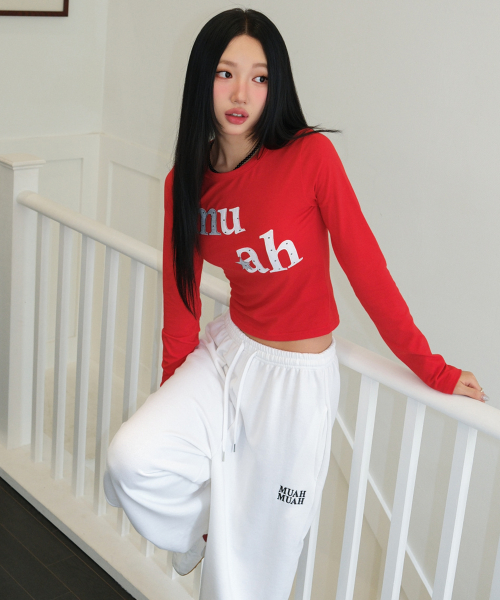 DOT STAR PATCH LONG SLEEVE [RED]
