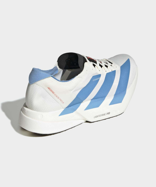 ADIZERO ADIOS PRO 4 OWHITE/LTBLUE/BRIRED