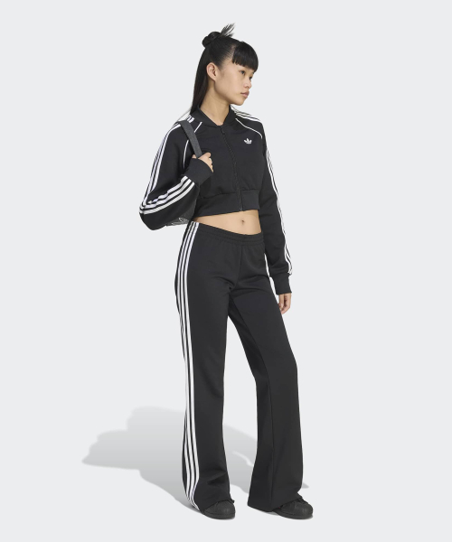 FLARED PANTS BLACK/WHITE