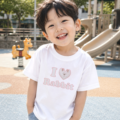러브포맷 아이러브 토끼 티셔츠