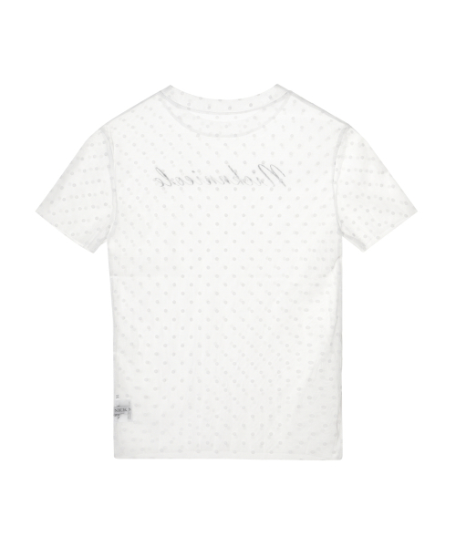 DOTS SHEER HALF TOP_IVORY