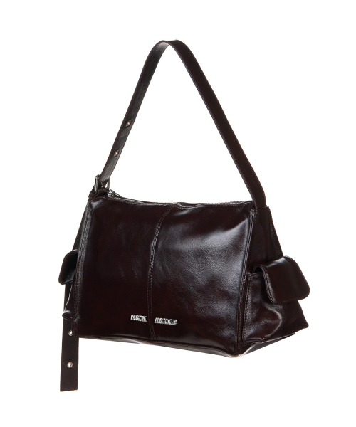 SIDE POCKET SHOULDER BAG_BROWN