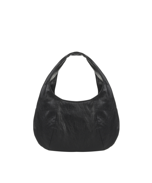 CRYSTAL MINI HOBO BAG_BLACK