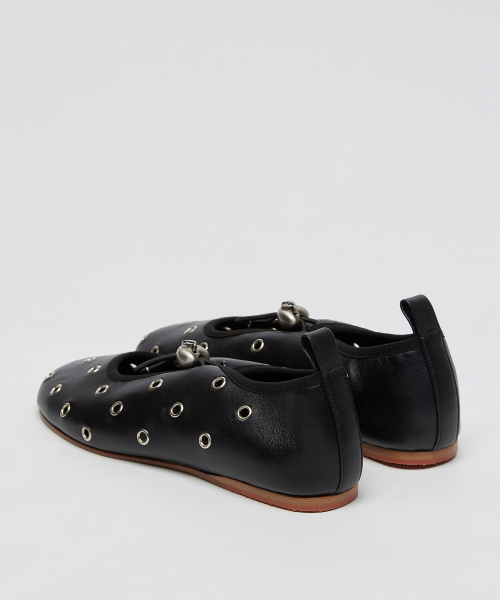 Luv string eyelet flats(Deep sleep)_OK1DX26203BLK
