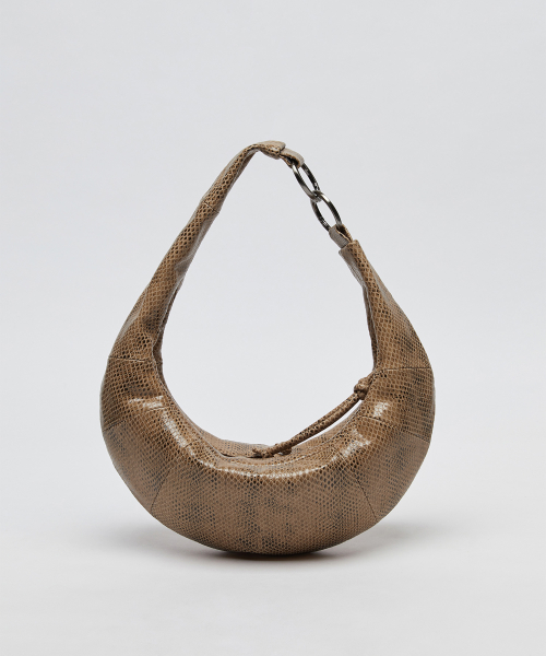 Small fling hobo bag(Python beige)_OVBAX26255PYB