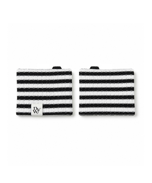 Striped Flip-Flops Half Socks_White