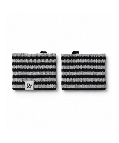 Striped Flip-Flops Half Socks_Gray