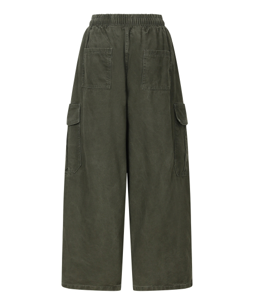 ELVIN CARGO COTTON BANDING PANTS (3COLOR)