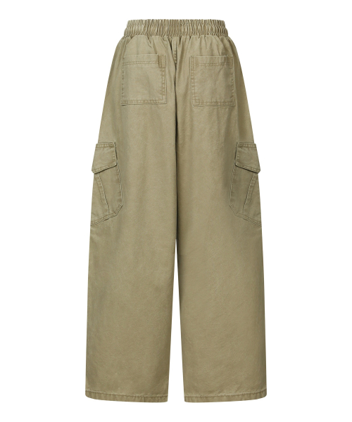 ELVIN CARGO COTTON BANDING PANTS (3COLOR)