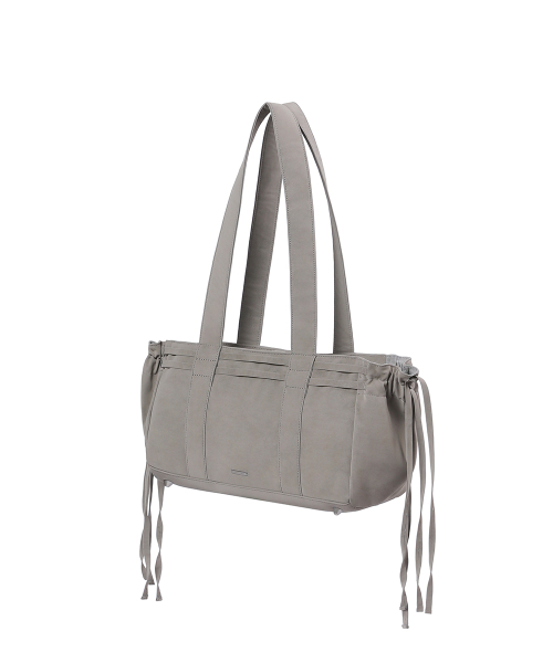 String square shoulder bag GRAY
